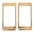 thumbnail image 1 of Electric Guitar Pickup Frame, Shiny Finish 2 Pcs Humbucker Pickup Cover  For Decoration Gold, 1 of 8