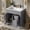 Grey, variant on New 30" Bathroom Vanity with Ceramic Sink, Modern Storage Cabinet with Soft-Close Doors, Deep Drawer & Standard Drawer, Stylish Bath Vanity for Small Bathrooms