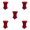 thumbnail image 3 of Wweixi Versatile Elastic Cocktail Table Set Fitting For Any Occasion Environmentally Friendly Polyester red 5Set, 3 of 6