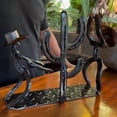 thumbnail image 1 of Todaioua Western Cowboy & Cactus Statue Wine Rack - Black Modern Single Wine Bottle Holder Countertop for Bar Kitchen Table Decor, Small Decorative Bottle Holder Rack, 1 of 3