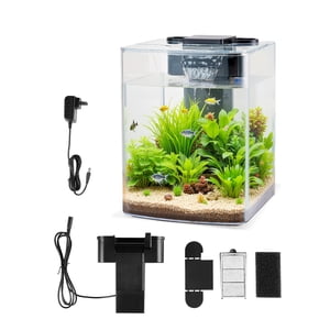 VEVOR 2 Gallon réservoir de poisson Aquarium Smart Arch Effacer GPPS 3 Couleur auto-nettoyage