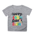 thumbnail image 4 of FhsagQ le 7 Juillet Garçon et Fille Mode Décontractée Imprimé Col Rond Ample Manche Courte T-Shirt Haut Fille Printemps T-Shirts Taille 10-12 Violet Printemps Petite Fille T-Shirts Taille 6 Gris 9-10 Ans, 4 of 4