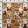 thumbnail image 3 of oneOone Cotton Poplin Light Brown Fabric Florals Sewing Craft Projects Fabric Prints By Yard 56 Inch Wide, 3 of 4