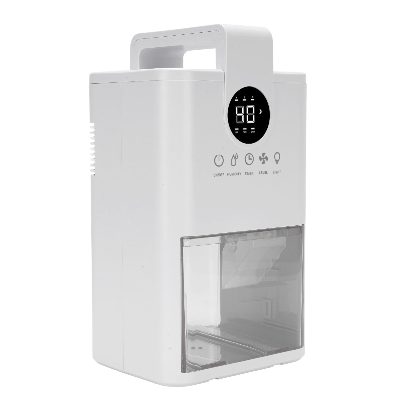 Home Dehumidifier, Small Dehumidifier 6H 12H 24H Compact 1L Water Tank Quiet Timer  for Bathroom US Plug