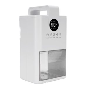 Home Déshumidificateur, petit déshumidifiant 6H 12H 24H Compact 1L Tank d'eau minuteur silencieux pour salle de bains US Connecteur