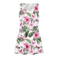 thumbnail image 4 of Staron Robes d'Été Décontractées pour Femmes en Liquidation à Moins de 10 $ Coupe Ample Col en V Ligne A Sans Manches Robes d'Été Décontractées Vacances Fluide Bohème à Imprimé Floral Robe Soleil avec Poches G, 4 of 7