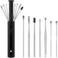 thumbnail image 4 of 7Pcs/Set Steel Earpick Wax Remover Piercing Kit Ear Wax Pickers Earwax Curette Spoon Care Ear Clean Toolear Cleaner (Color : Orange), 4 of 5