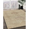 thumbnail image 2 of Ahgly Company Tapis d'Intérieur Carrés Abstraits Bruns Abstraits pour Aire, 8 Pieds Carré, 2 of 6