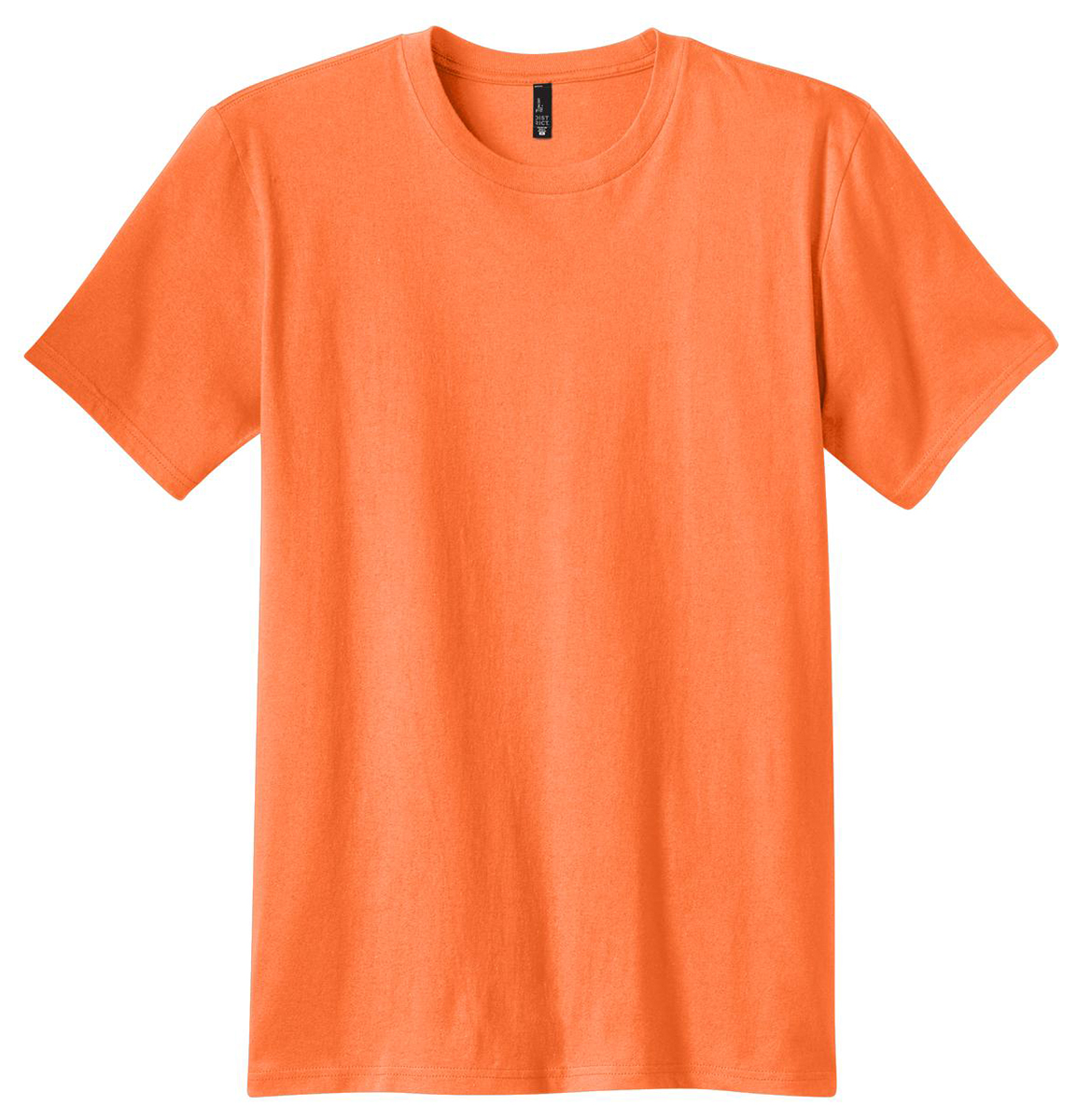 District Threads T-Shirt de Concert pour Jeunes Hommes Néon Orange 2TG.