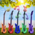 thumbnail image 3 of Purple Giant Inflatable Air Guitar 35.8 Inch Blow Up Toy Costume Accessory Party Favor For Kids, 3 of 4