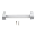 thumbnail image 2 of  Acrylic Handle, Acrylic Drawer Pulls Transparent  For Closet Hole Spacing 96 Silver, 2 of 8