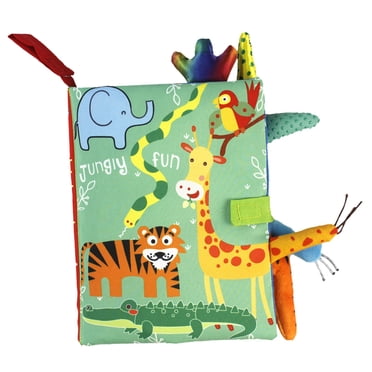 Jouet Hochet Livre Froissé Doux pour Nourrissons Éducatif Siège d'Auto Bébés Tigers