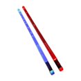 thumbnail image 1 of Tachiuwa 2 Pcs Bâtons de Tambour Lumineux Classique pour Exercice Batteur Enfants Rouge et Bleu, 1 of 9