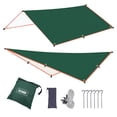 thumbnail image 2 of Bâche de Tente Extérieure / Abri Pare-Soleil Imperméable pour Camping, Plage et Randonnée / Polyester Enduit Imperméable avec Cordes Coupe-Vent et Clous de Sol, 2 of 3