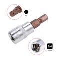 thumbnail image 3 of Unique Bargains 3 Pcs 1/4 Inch Drive x 5mm Hex Bit Socket, Standard Metric, S2 & Cr-V Steel, 3 of 3