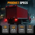 thumbnail image 2 of Magnetic Wireless Trailer Lights, Rechargeable LED Trailer Light for Towing Truck, Waterproof Tail Tow Lights Kit for RV Camper Boat Caravan, Portable Turn Signal Brake Running Stop, 2 of 8