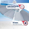 thumbnail image 4 of Parasol de 2,13 m (7 pi) avec ancrage de plage Rio Beach, 4 of 9