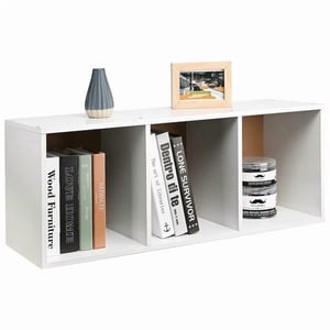 3 Cube Rangement Organisateur Étagère, Bibliothèques ouvertes Petite bibliothèque Cabinet Cube Organisateur pour la maison Bureau Bibliothique