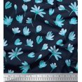 thumbnail image 1 of Soimoi Poly Georgette Fabric Artistic Flower Print Fabric by Yard 52 Inch Wide, 1 of 3