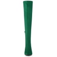 thumbnail image 2 of Unique Bargains Women's Chunky Heels Rhinestone Over the Knee High Boots Green (Size 6), 2 of 8