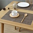 thumbnail image 1 of Ensemble de Table à Manger Domestique Uni, Napperon Épaissi Tissé en Pvc, 1 of 7