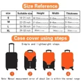 thumbnail image 4 of Luggage Dust Cover Pull-rod Case Protector Reusable for Washable 18-32inch Graphi Letter Printed Pattern Travel Accessories 8Graphic Letter X XL, 4 of 6
