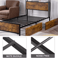 thumbnail image 2 of GAZHOME Twin XL Platform Bed Frame with 2 Storage Drawers & Tier Headboard, No Box Spring Required, 2 of 6