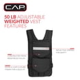 thumbnail image 4 of CAP Barbell Adjustable Weighted Vest, 50lb, 4 of 9