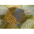 thumbnail image 4 of oneOone Cotton Silk Medium Yellow Fabric Triangle Geometric Sewing Craft Projects Fabric Prints By Yard 42 Inch Wide, 4 of 4