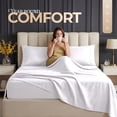 thumbnail image 4 of Beddora Full Bed Sheet Set – 4 Piece Double Bed Sheets Set in White – Ultra-Soft Deep Pocket Sheets, Wrinkle-Free Microfiber, Easy Care Hotel Luxury Bedding, 4 of 9