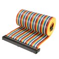 thumbnail image 1 of Unique Bargains IDC 64 Pins Wire Flat Rainbow Ribbon Cable 118cm 2.54mm Pitch, 1 of 1