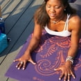 thumbnail image 2 of GAIAM 6MM Premium Yoga Mat - Aubergine Swirl, 2 of 7
