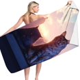 thumbnail image 3 of SuoKom Bath Towel Microfiber Beach Towel Super Lightweight Colorful Bath Towel Sandproof Beach Blanket Multi-Purpose Towel For Travel Swimming Pool 30x60 Inch Large Beach Towel On Clearance, 3 of 4