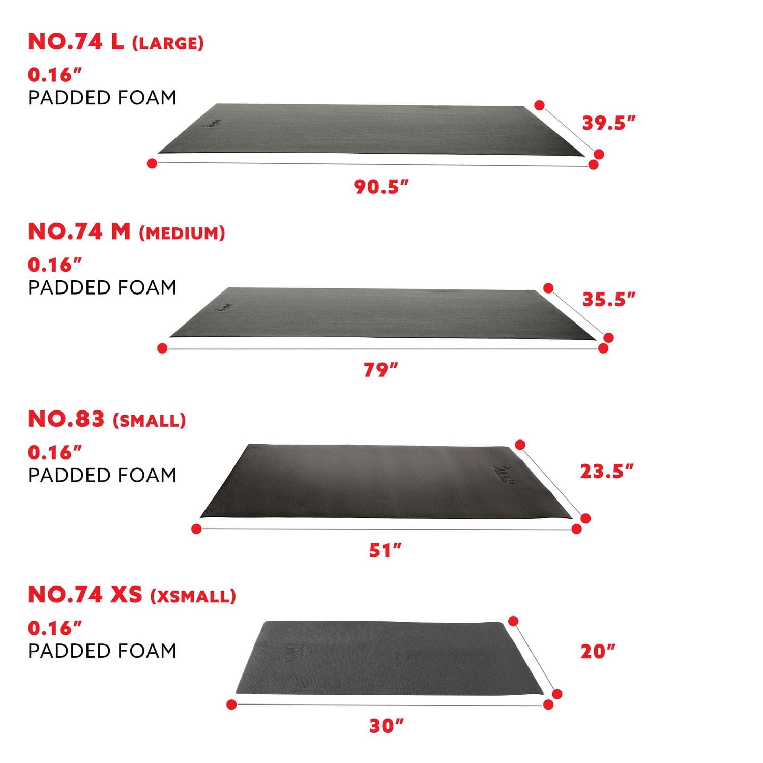 Tapis de sol Sunny Health & Fitness Foam Fitness Equipment - Extra Petit - N° 074-XS Noir