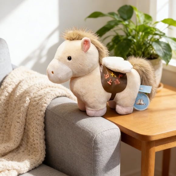 Czzoypi 2026 Chinese Zodiac Cute Soft Toy, 20cm Handmade Plush Animal Doll for Adults Children, Year of the Rabbit Birthday Party Gift Home Car Decoration