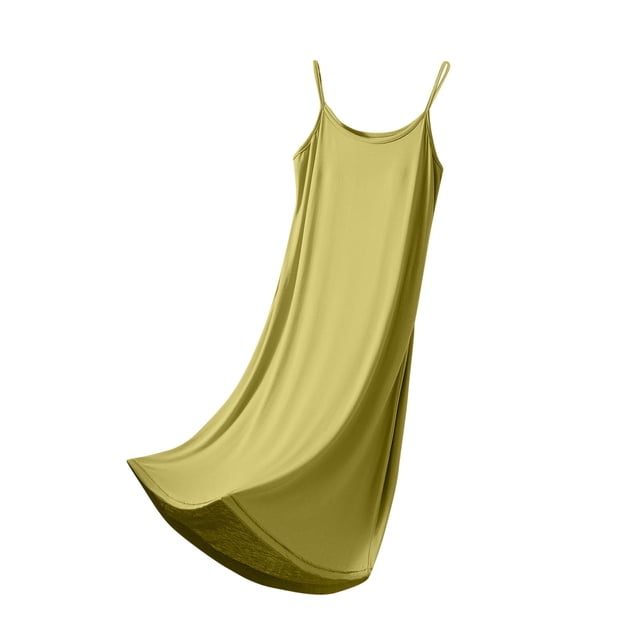 ShomPort Robe de Pyjama d'Été pour Femme Respirante Sans Manches Robe de Détente Chemise de Nuit