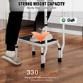 thumbnail image 3 of KFFKFF One-Step Stool, Supports up to 330lbs, Steel Ladder with 3-Stage Height Adjustment and Handle, Portable Adult Stool, Firm Non-Slip Steps for Office, RVs, and Pet Use, 3 of 9
