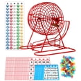thumbnail image 1 of Regal Ensemble de Jeu de Bingo Professionnel avec Cage de 11 Pouces, 75 Balles de Bingo, Plateau Principal, 18 Cartes de Bingo et 25 Cartes Jumbo Réutilisables, et Jetons Colorés - Jeux de Bingo, 1 of 5