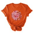 thumbnail image 4 of Meichang T-Shirts Joyeuse Saint-Valentin pour Femmes Imprimé Cœur Mignon Hauts Col Rond Manches Courtes T-Shirts de Vacances Saint-Valentin, 4 of 4