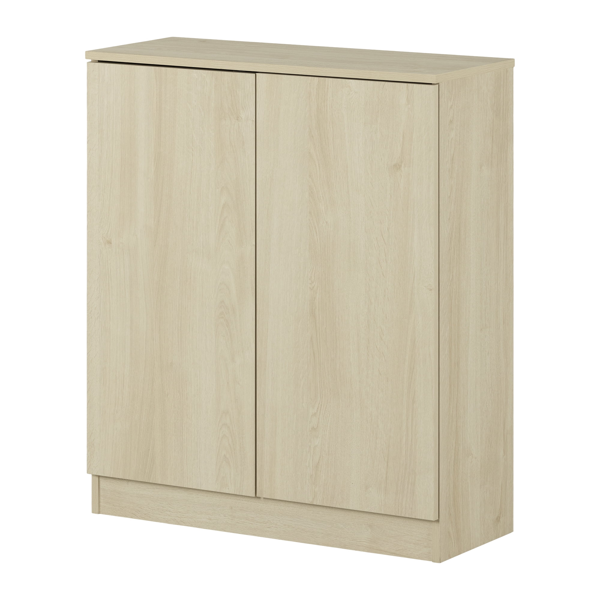 Armoire de rangement 2 portes, fini Chêne blanchi, collection Essence de Meubles South Shore