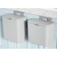 thumbnail image 1 of Baohd Seau à Compost Montable Intérieur Conteneur à Ordures Stable pour Chambre Cuisine Gris 7L, 1 of 9