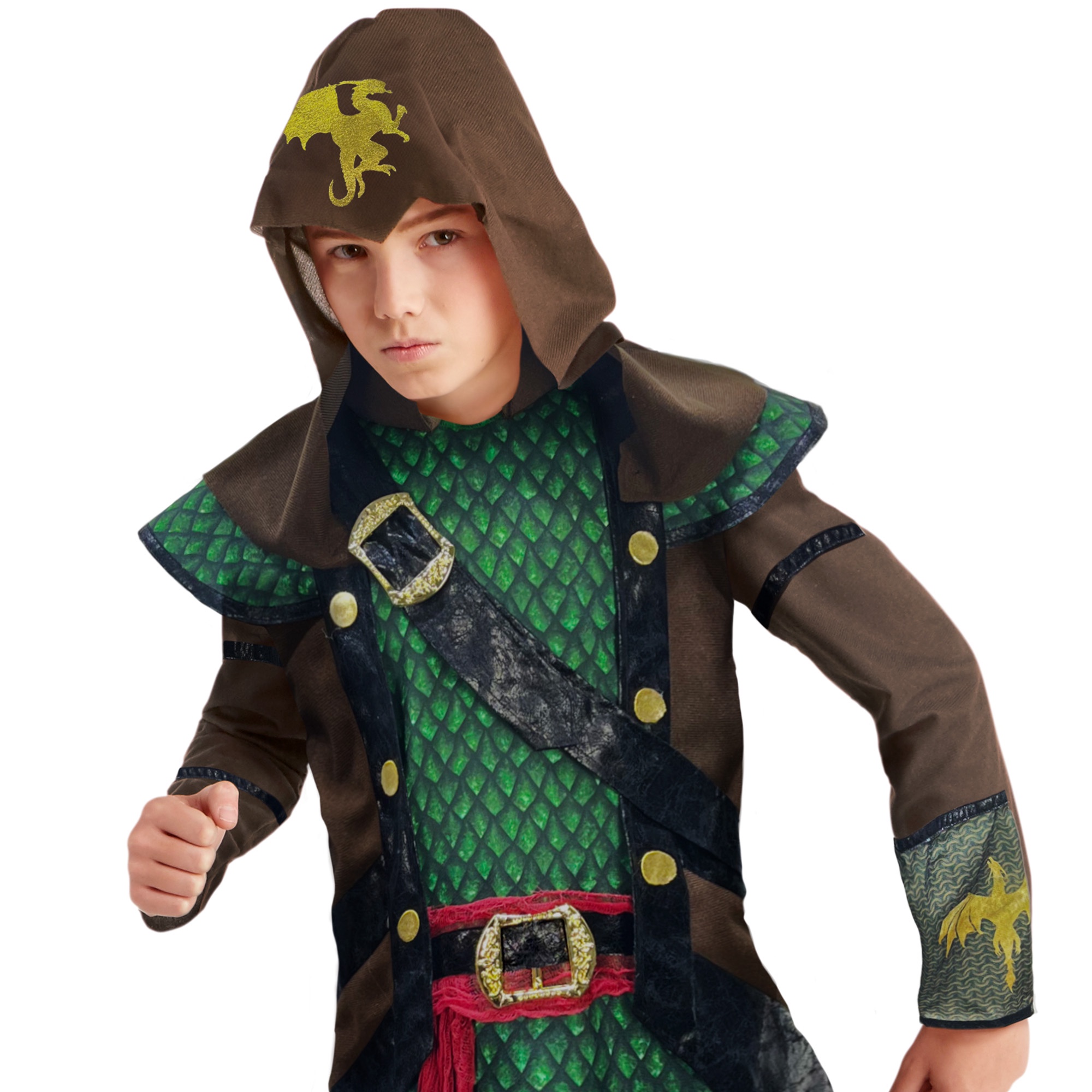 Costume de guerrier dragon pour garçons, Costumes d'Halloween pour enfants, Taille pour garçons P.