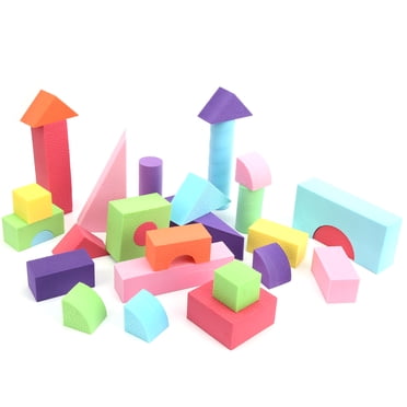 HURRISE Blocs de Construction, Blocs de Construction en Mousse EVA Éducatifs Multicolores Empilables Jouets de Construction pour Enfants P, Jouets Éducatifs