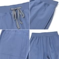 thumbnail image 3 of Summer up to 65% off Iumwxz Tunic Nurse Uniform Set Pockets Summer Outfits Solid V-Neck Short Sleeve Drawstring Pants 2 Piece Sets for Womens Anniversary, 3 of 3