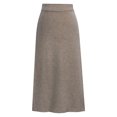 thumbnail image 1 of Innerwin Jupe Midi Tricotée Taille Haute pour Femme, Kaki, 2TG, 1 of 2