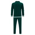 thumbnail image 5 of Velour Tracksuit Mens 2 Piece Set Velvet Zipper Jacket with Drawtsring Jogger Sweatpants Sweatsuits Outfits Casual 2023 Fall Fashion Lounge Set, 5 of 5