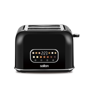 Salton Digital Toaster – 2 Slice | Colour Digital Touch Controls | 7 Browning Levels | 6 Preset Functions for Bagels, Waffles & Pastries | Self-Centring Slots | Removable Crumb Tray (ET2170)