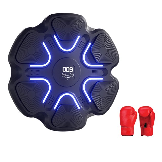 Iumwxz Version Améliorée de Machine de Boxe Musicale Intelligente Intelligente Bluetooth Rechargeable Machine de Boxe Musicale Entraîneur de Boxe Mural Outil pour la Maison Plastique Prix Réduit