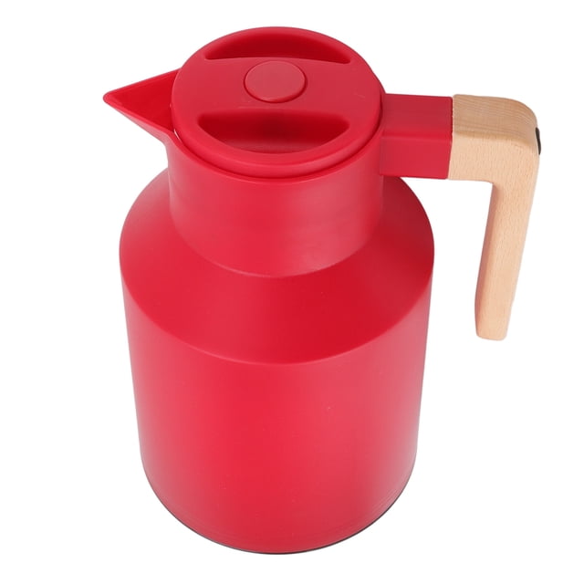 1L Large Capacity Coffee with Wide Beech Wood Handle, 12h Thermal Insulation, Detachable Design for Easy Cleaning