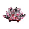 thumbnail image 4 of Birdeem Colored Crystal Glass Lotus Candle Tea Lamp Holder Buddhist Candle, 4 of 7